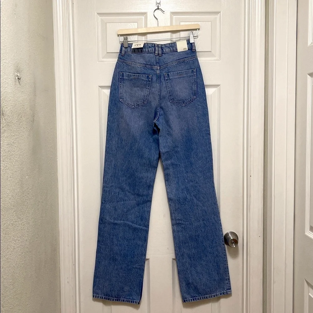 NWT Zara Z1975 High Waist Straight Leg Jeans - Picture 8 of 10